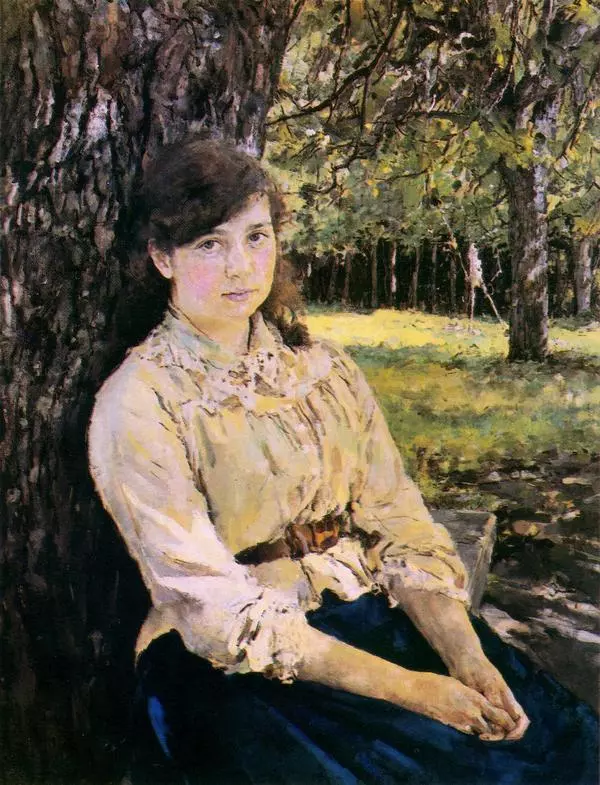 Девушка, освещенная солнцем