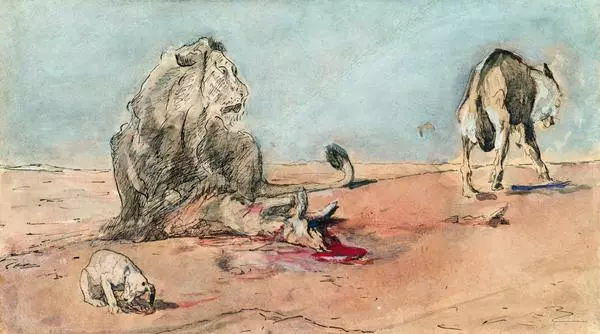 Лев и волк