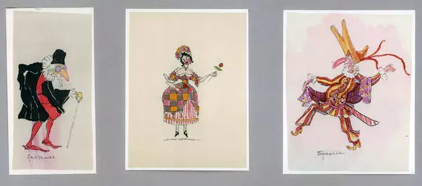 Три маски commedia dell'arte