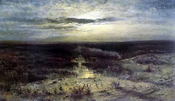 Лунная ночь. Болото