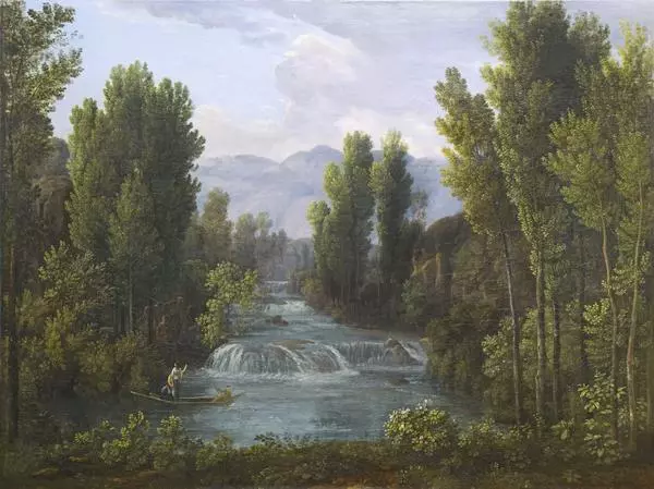 Пейзаж с водопадом
