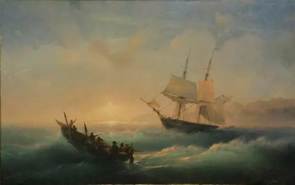 Восход солнца на Черном море