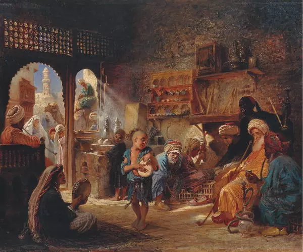 В каирской кофейне