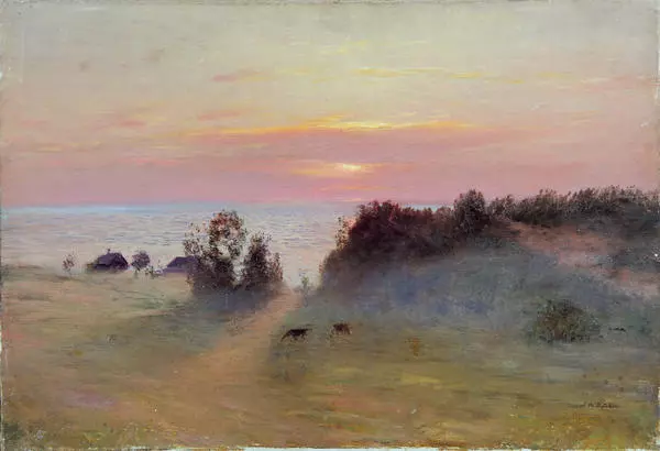 Берег моря. Закат