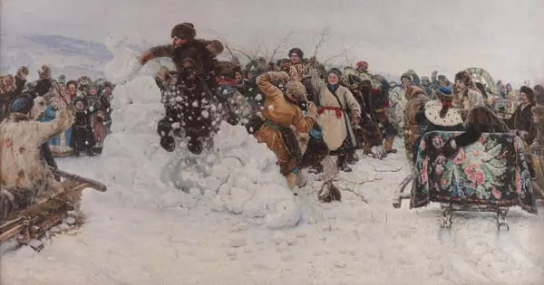 Взятие снежного городка