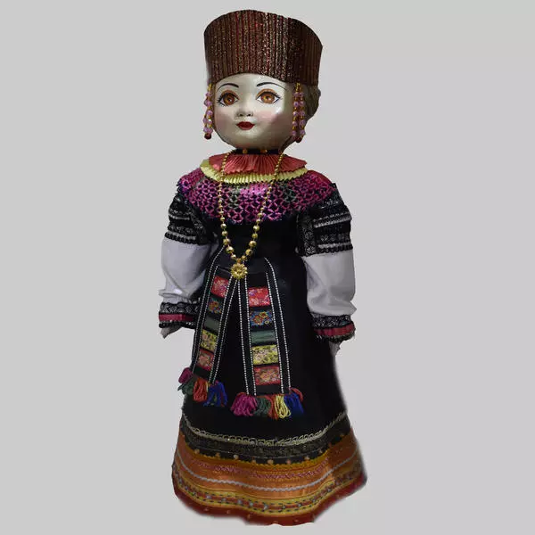 Кукла в старинном костюме с. Клеповка
