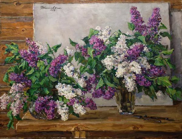 Сирень и подрамник