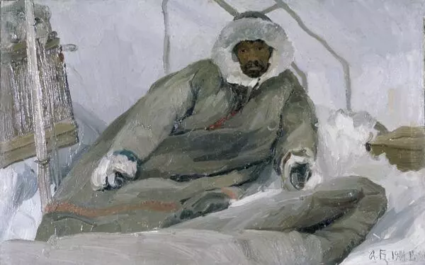 Самоед Устин в палатке