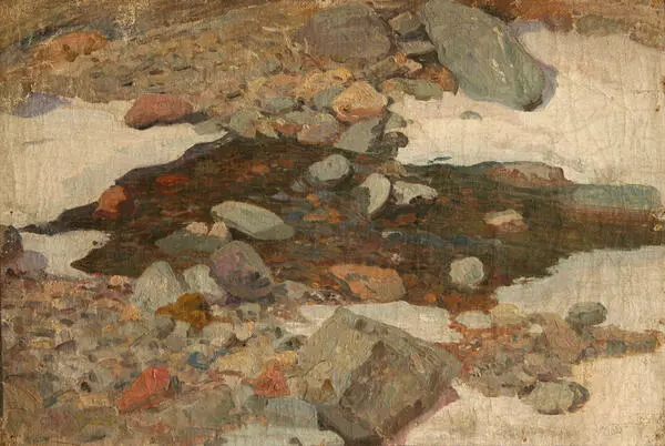 Камни, снег, вода