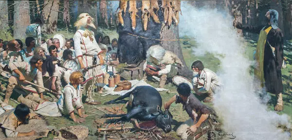 В лесу