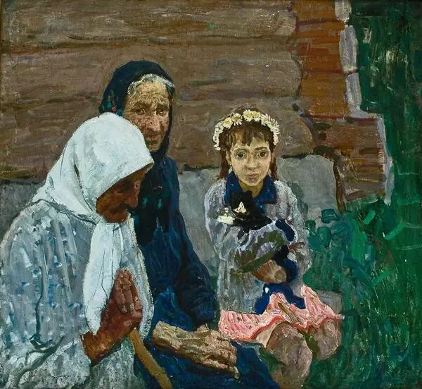На завалинке