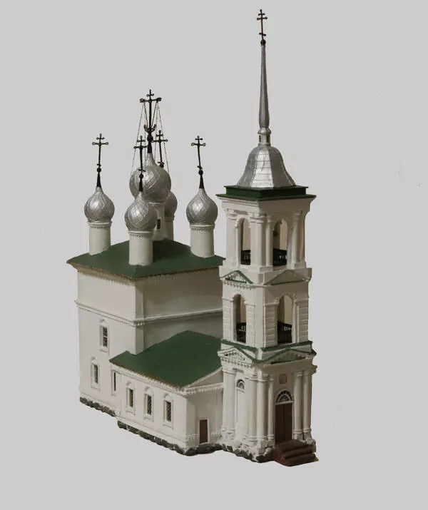 Макет Воскресенской церкви