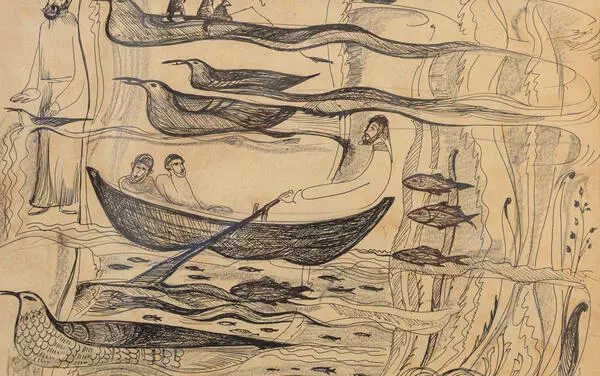 Рыбаки в море