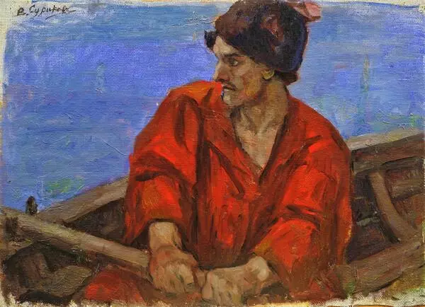 Казак в лодке