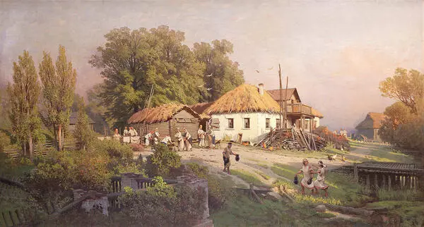 В деревне