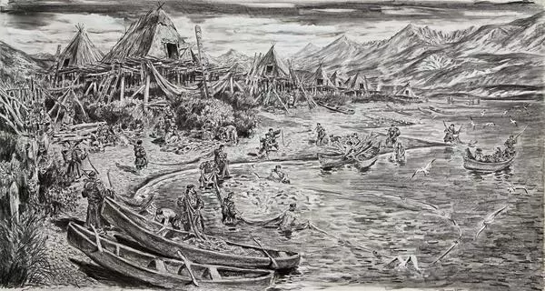 Береговые коряки. Рыбалка