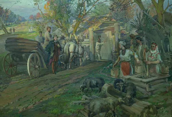 Приезд Пушкина в чувашскую деревню