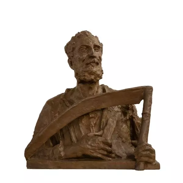 Старейший колхозник деревни Караковичи И.В. Зуев