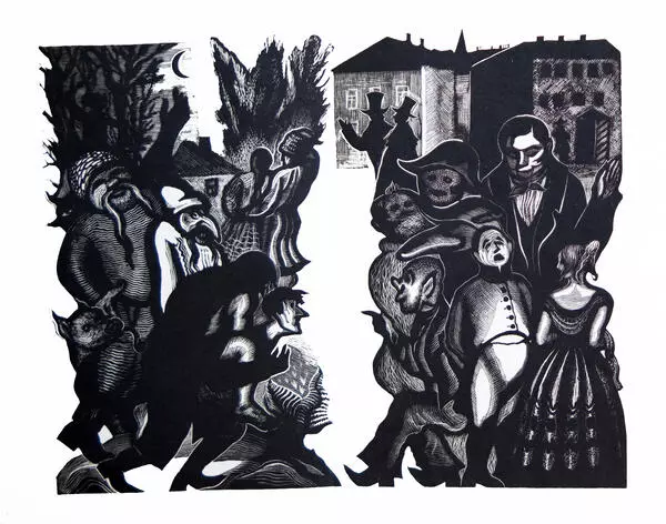 Разворот к книге А. Белого «Мастерство Гоголя»