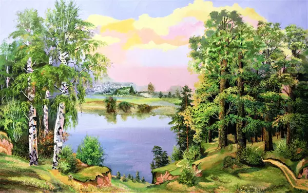 Лес после ненастного дня