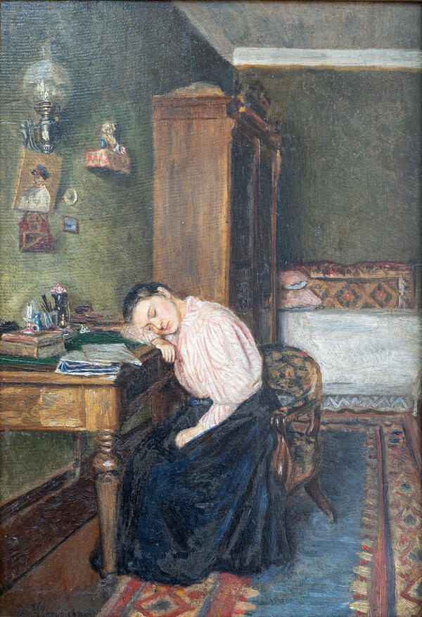 Заснула