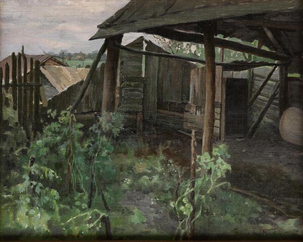 В деревне. Сарай