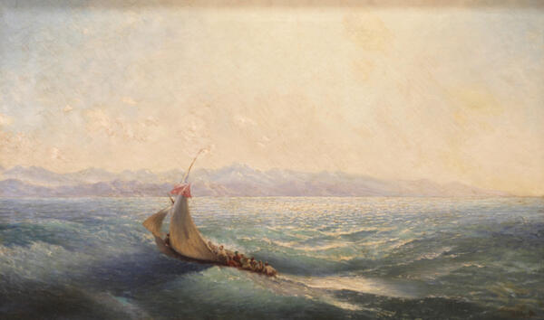 Парусник в море