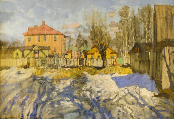 Ранняя весна. Голубые тени