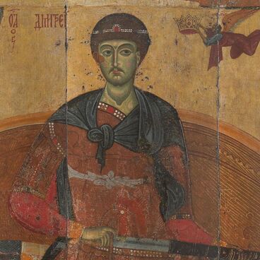 Великомученик Димитрий Солунский на престоле