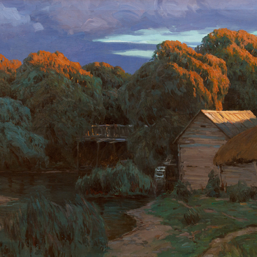 Закат. Мельница