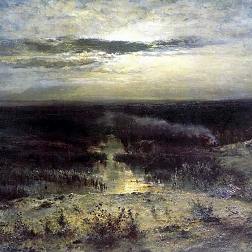 Лунная ночь. Болото