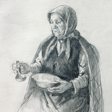 Рисунок к картине «Мать»