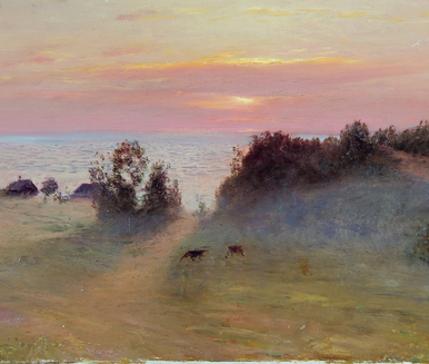 Берег моря. Закат