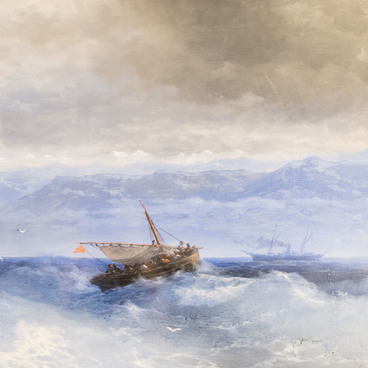 Кавказские горы с моря