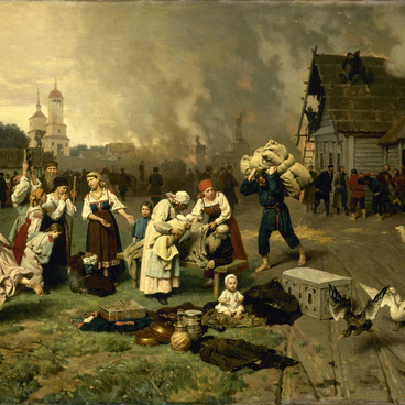 Пожар в деревне
