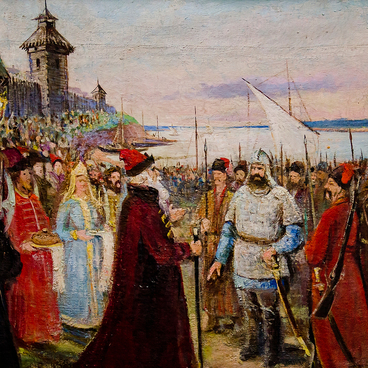 Встреча Ермака в Орле-городке