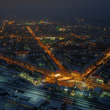 Лучевая система города