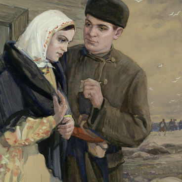 Иллюстрация к повести Ш. Камала «Чайки»