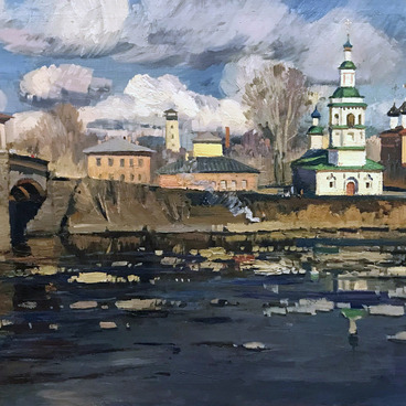 Вологда. Лед идет