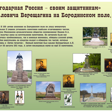 Памятники  на Бородинском поле