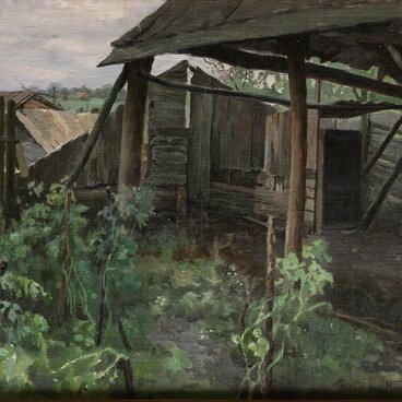 В деревне. Сарай