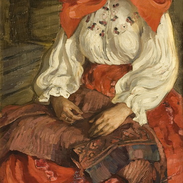 Женщина в красном