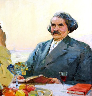 Встреча С.Н. Сергеева-Ценского с А.М. Горьким