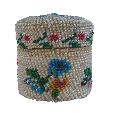 Шкатулка, вязаная бисером