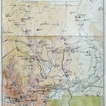 Карта Саринского плато