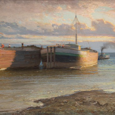 Буксир с баржами