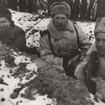 Фотография в окопе