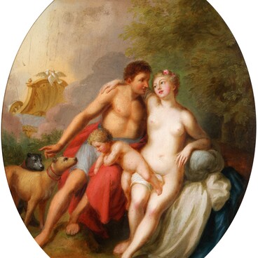 Венера и Арес (Адонис?)